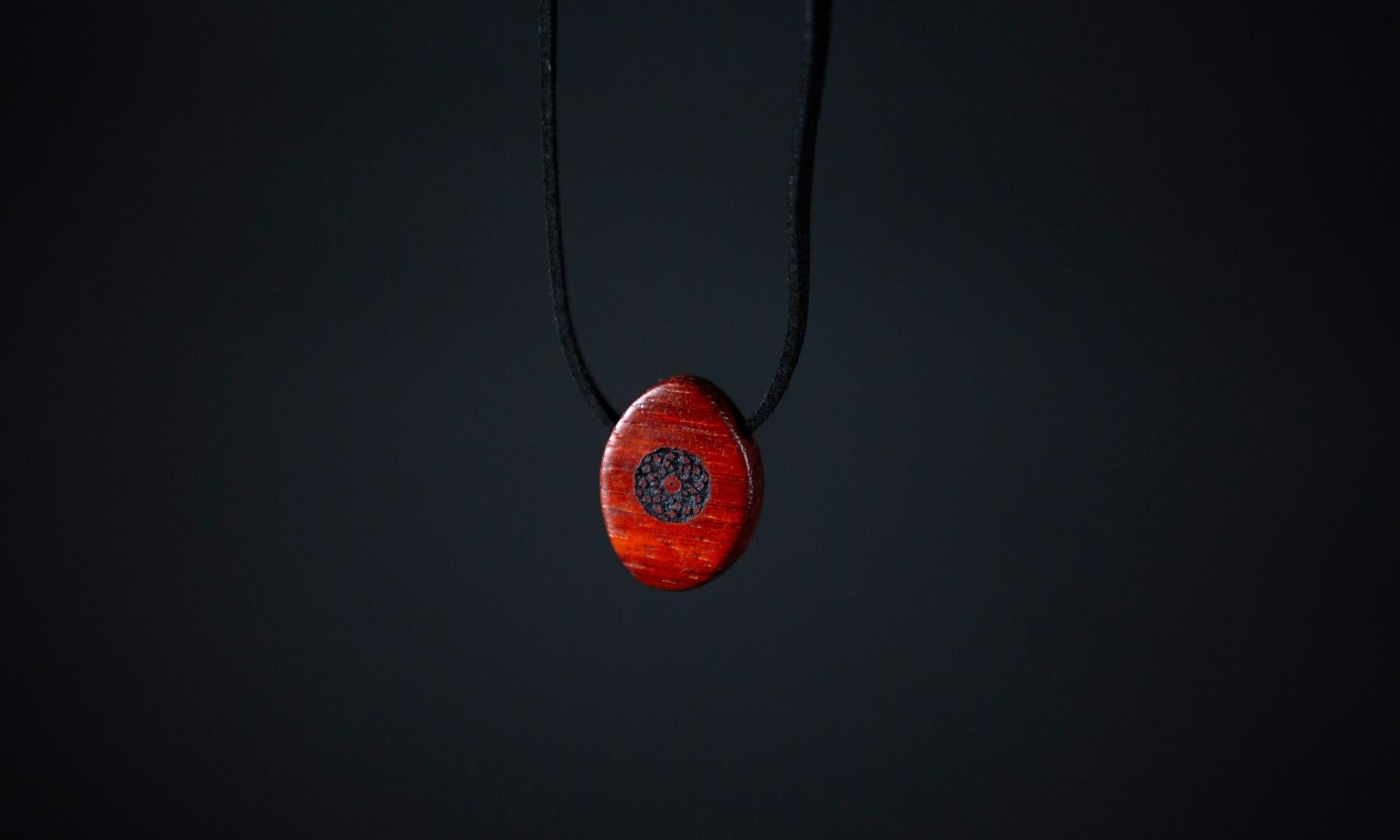 Torus Design ORB Pendant in Padauk  on black