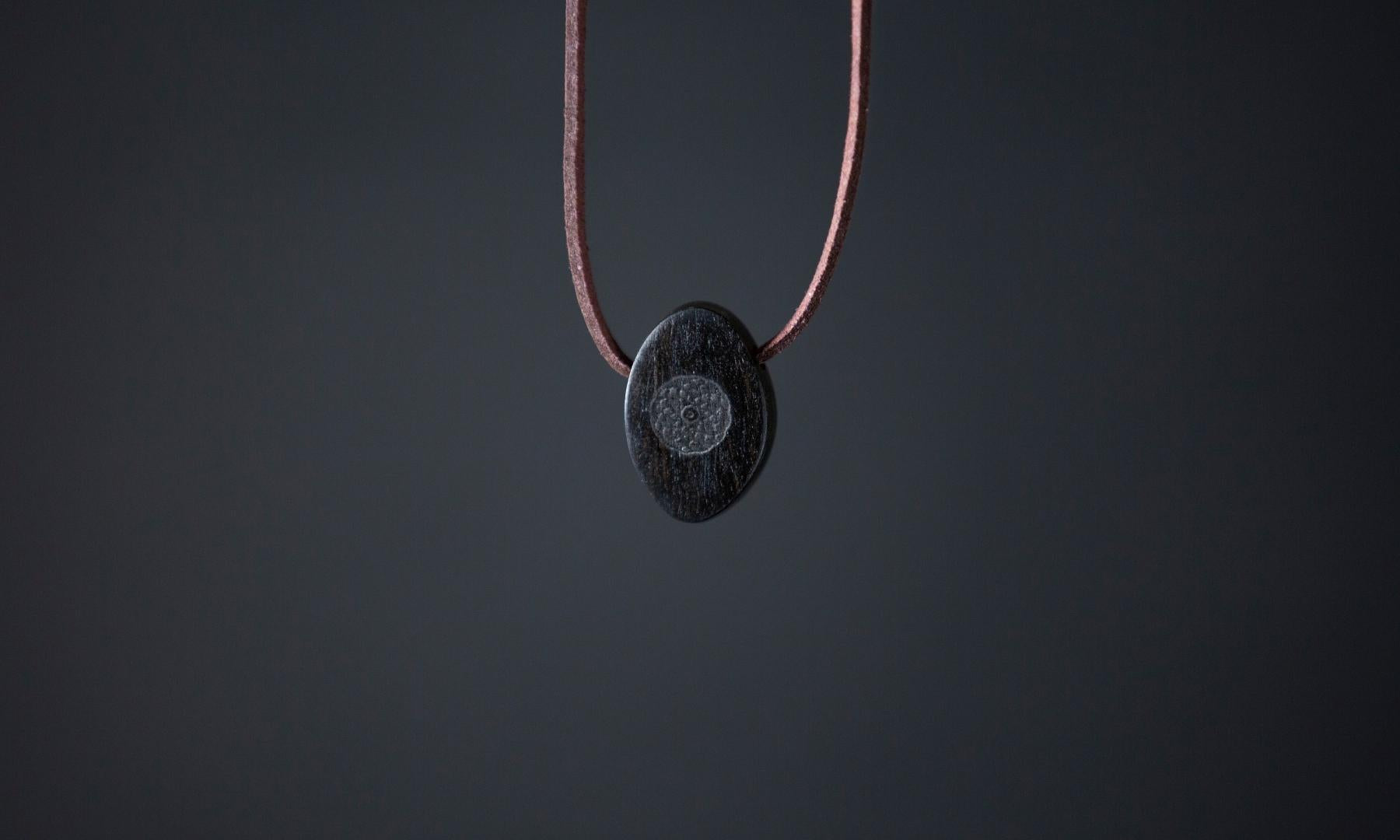 Torus Design in Ebony - ORB Pendant on black